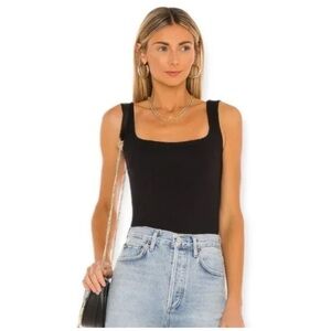 Intimately by Free People Square Off Cami Tank in Black Size Small - NWT